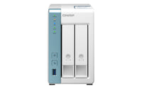QNAP TS-231P3 NAS Tower Annapurna Labs Alpine AL-214 4 GB DDR3 0 TB QNAP QTS Türkis, Weiß