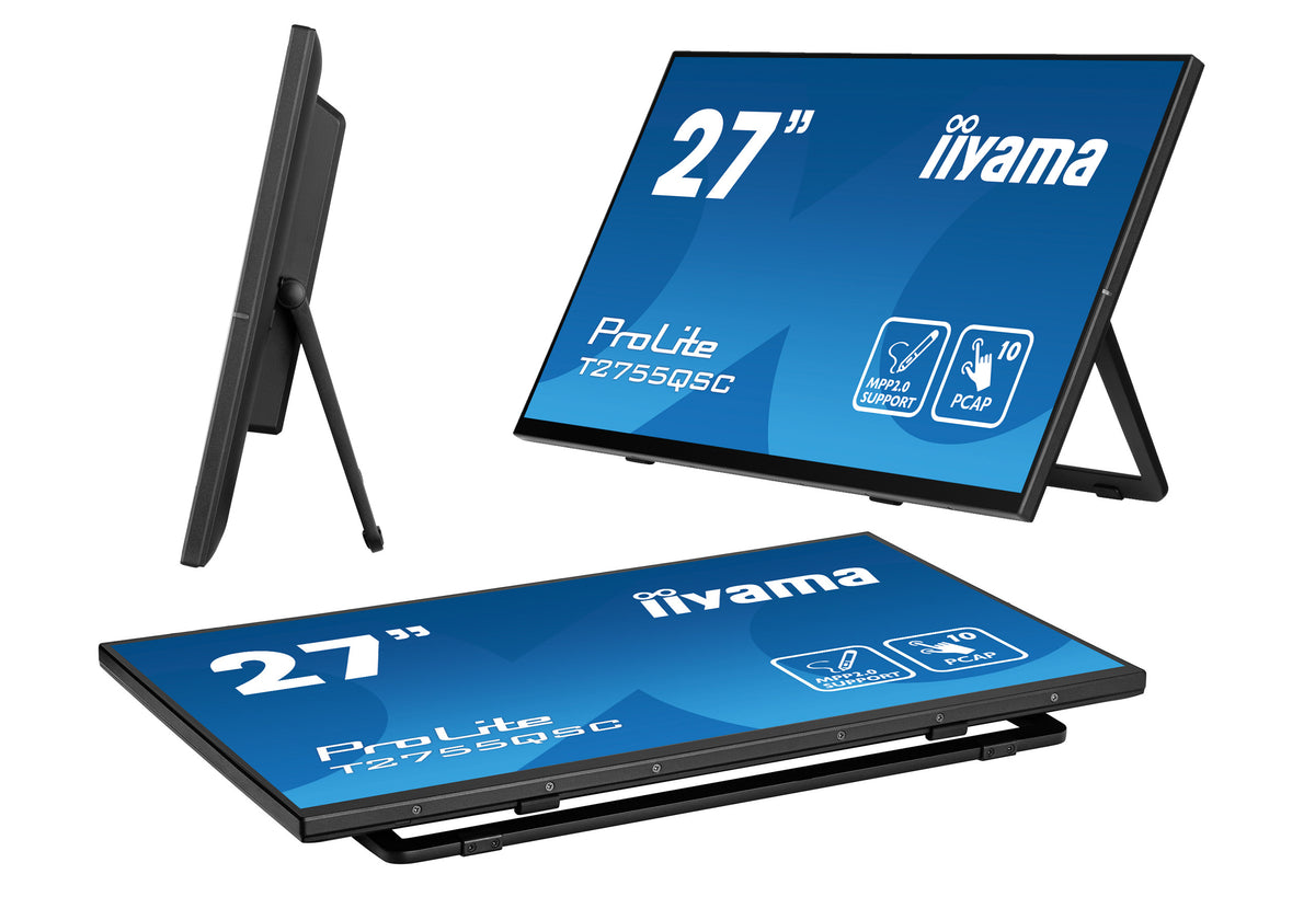 iiyama ProLite T2755QSC-B1 Computerbildschirm 68,6 cm (27") 2560 x 1440 Pixel Quad HD LCD Touchscreen Schwarz