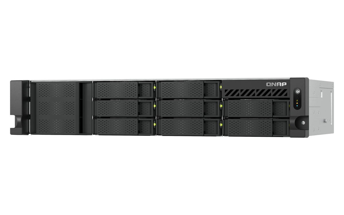 QNAP TS-855EU-8G NAS & Storage Server Rack (2U) Intel Atom® C5125 8GB DDR4 0TB QuTS hero Black