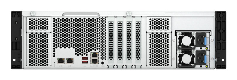 QNAP TS-H1677AXU-RP Speicherserver Rack (3U) AMD Ryzen™ 7 7745 32 GB DDR5 0 TB QNAP QTS Schwarz, Grau
