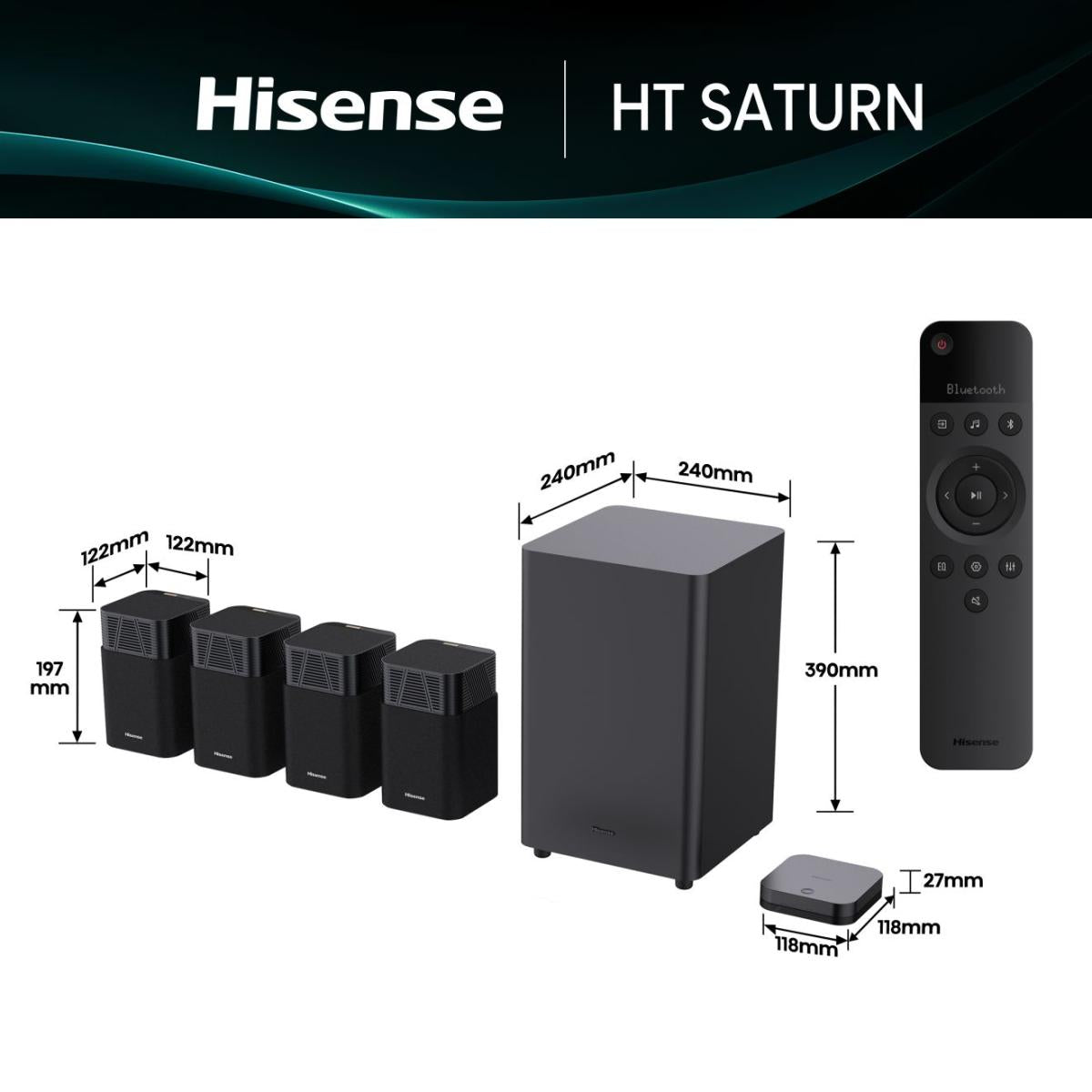 Hisense 4.1.2 CH Soundbar, 720 W