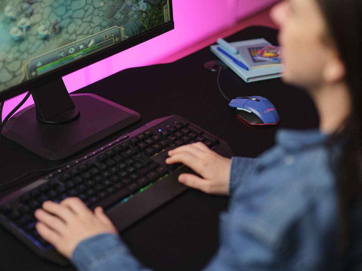 Trust GXT109B FELOX Maus Gaming Beidhändig USB Typ-A 6400 DPI