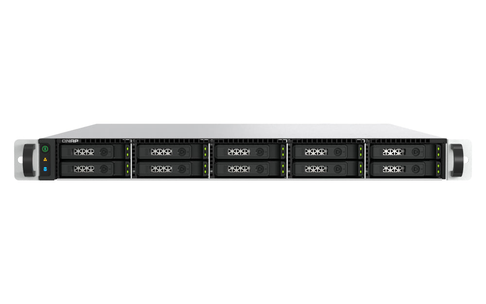 QNAP TS-h1077AFU-R7-32G NAS Rack (1U) AMD Ryzen™ 7 32 GB DDR5 0 TB QNAP QTS Schwarz, Grau