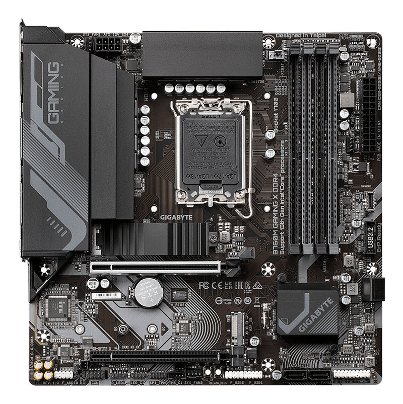 GIGABYTE B760M GAMING X DDR4 Motherboard - Unterstützt Intel Core 14. Generation CPUs, 8+1+1 Phasen Digital VRM, bis zu 5333MHz DDR4 (OC), 2xPCIe 4.0 M.2, 2.5GbE LAN, USB 3.2 Gen2