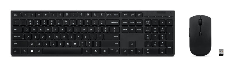 Lenovo 4X31R64346 Tastatur Maus enthalten Heimbüro RF Wireless + Bluetooth QWERTY Französisch, Deutsch, Schweiz Grau