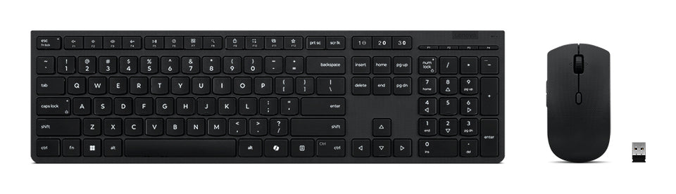 Lenovo 4X31R64346 Clavier et souris inclus Bureau à domicile RF sans fil + Bluetooth QWERTY Français, Allemand, Suisse Gris