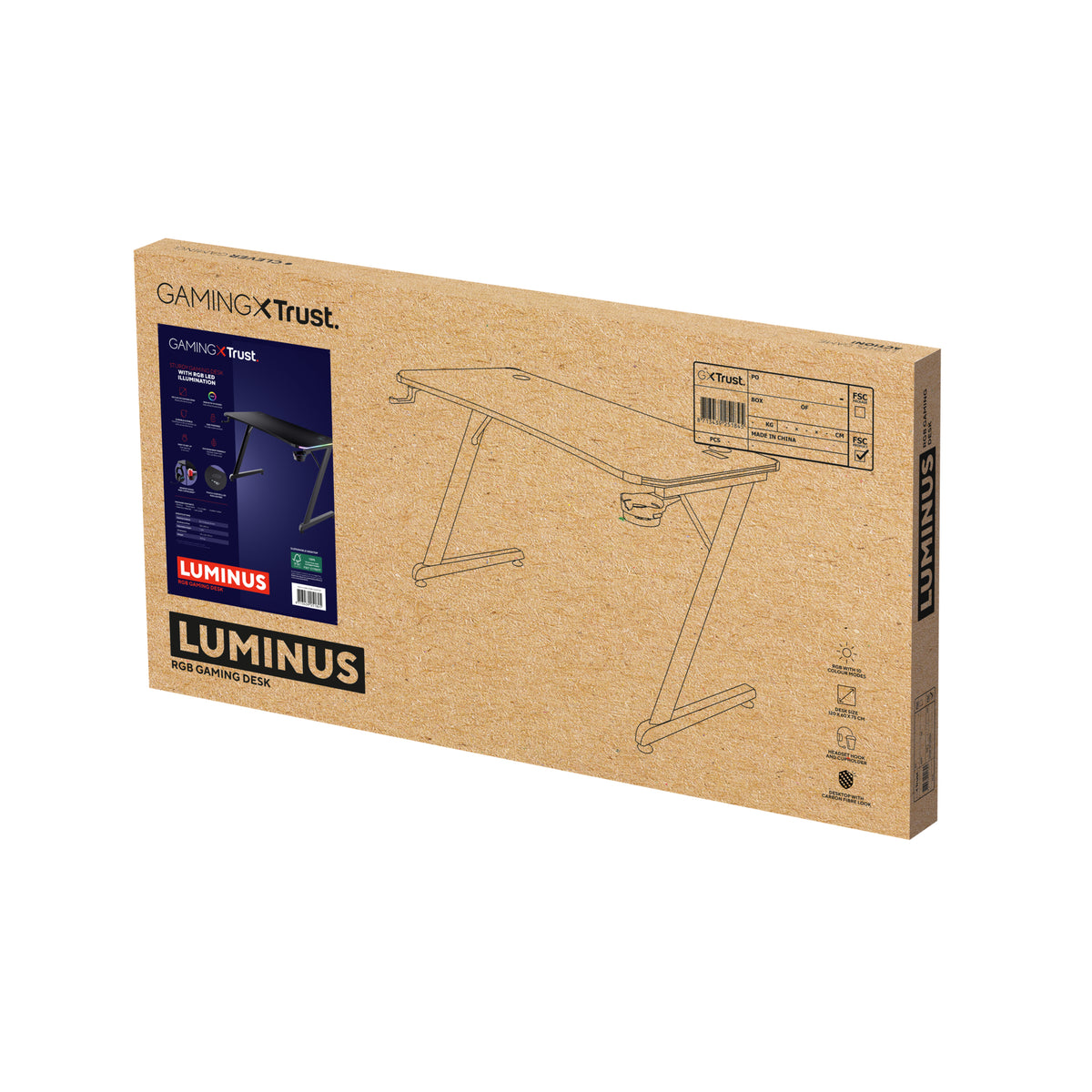 Trust GXT 709 LUMINUS Schwarz