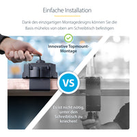 StarTech.com Schreibtisch-Monitorarm mit 2x USB 3.0-Anschlüssen - Monitorhalterung mit Kabelmanagement für bis zu 34 "VESA-Display - Ergonomischer Gelenkarm - Schreibtischklemme/Tülle