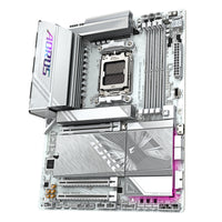 GIGABYTE X870E AORUS ELITE WIFI7 ICE Mainboard – Unterstützt AMD Ryzen 9000 Prozessoren, digitales 16+2+2 Phasen VRM, bis zu 8200 MHz DDR5 (O.C.), 3x PCIe 5.0 + 1x PCIe 4.0, Wi-Fi 7, 2.5 GbE LAN, USB 4