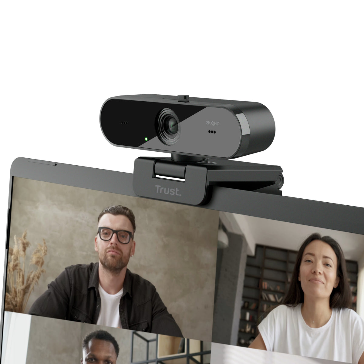 Trust Taxon Webcam 2560 x 1440 Pixel USB 2.0 Schwarz