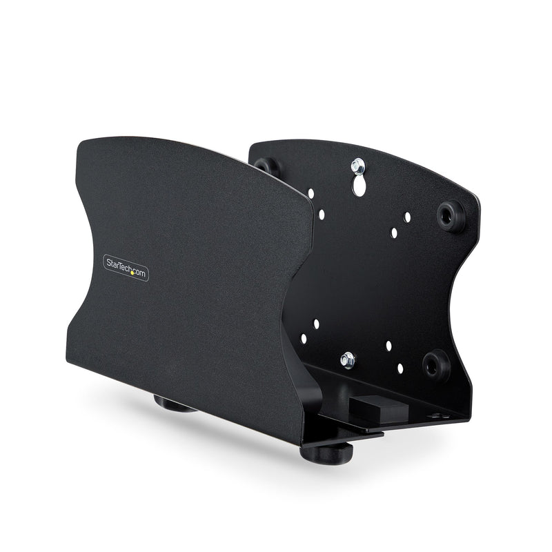 StarTech.com PC-Wandhalterung, für Computer bis zu 18 kg, werkzeuglos Verstellbare Breite (50 bis 200 mm), PC Wandmontage für Mini PC/Tower, Computer Wand-/Schreibtischhalterung