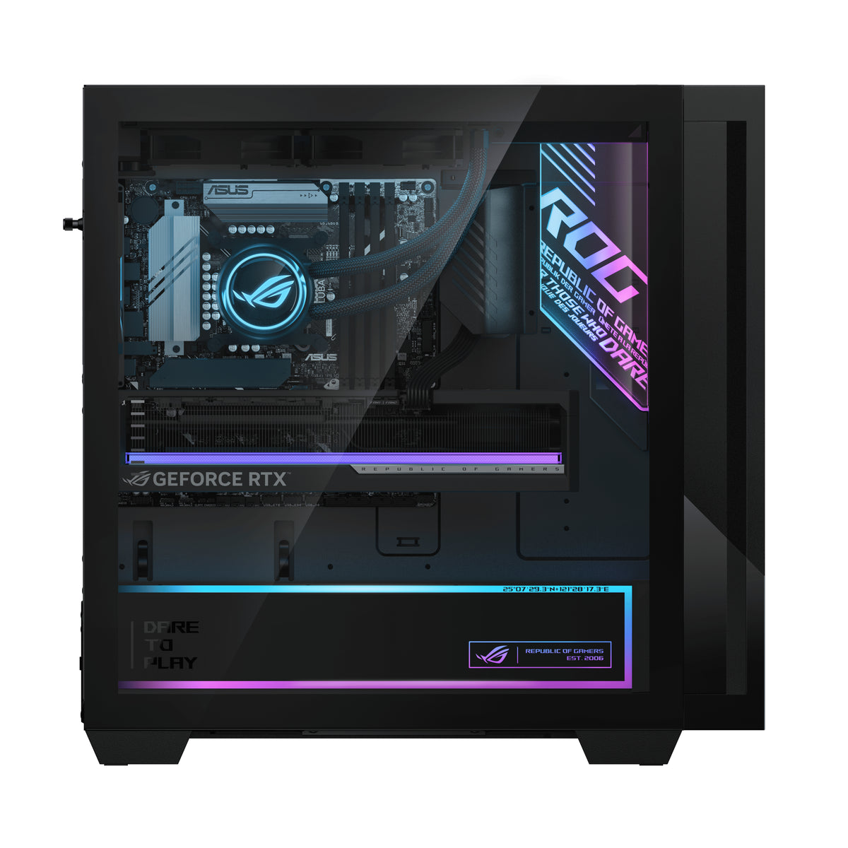ASUS ROG G700 G700TF-7265KF270W Intel Core Ultra 7 265KF 64 GB DDR5-SDRAM 2 TB SSD NVIDIA GeForce RTX 5080 Windows 11 Home Tower PC Schwarz