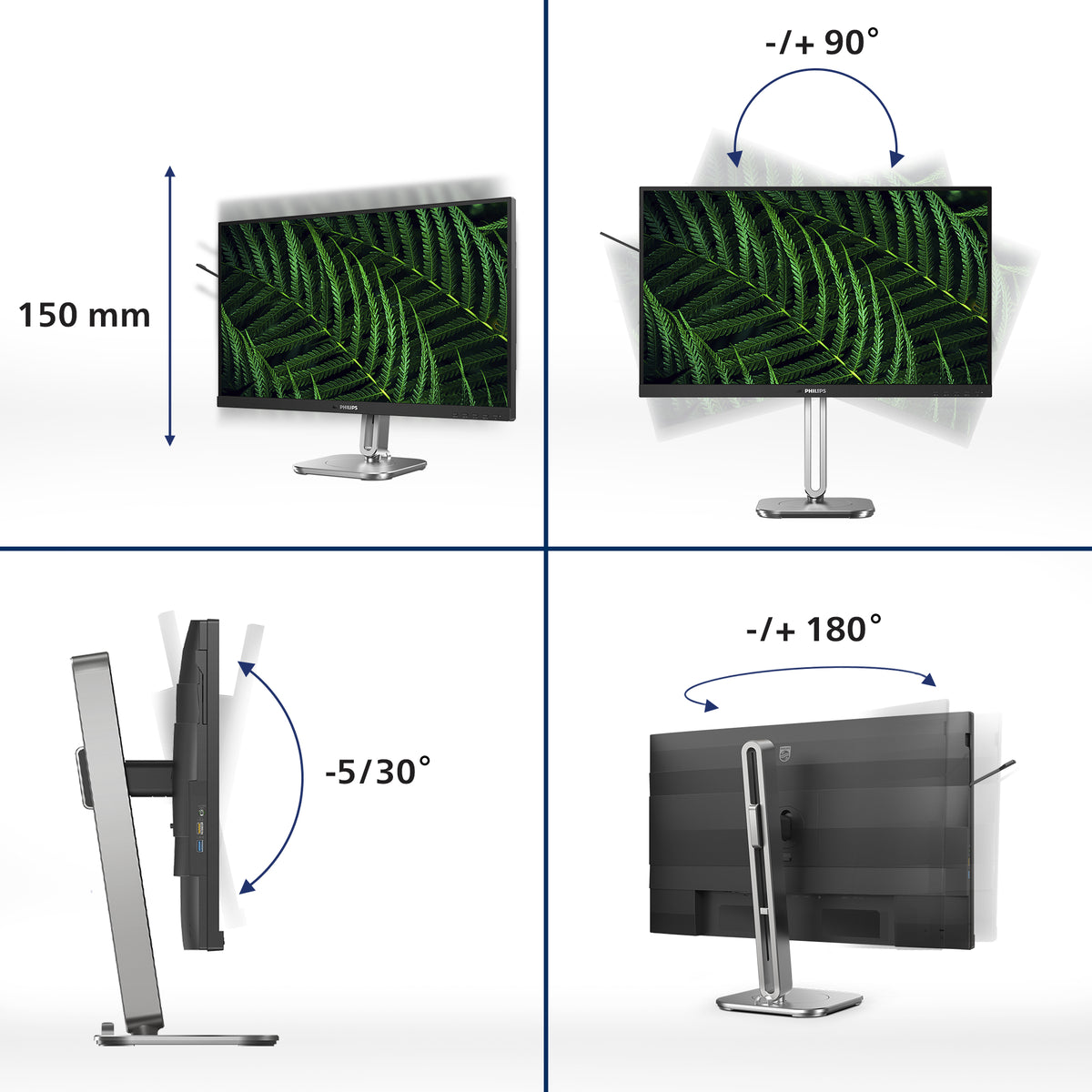Philips 5000 series 24B2G5200/00 Computerbildschirm 60,5 cm (23.8") 1920 x 1080 Pixel Full HD LCD Anthrazit
