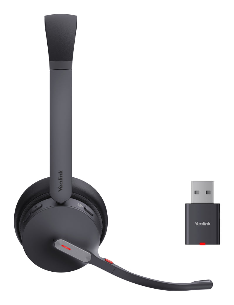 Yealink WH64 Hybrid Dual Teams Kopfhörer Kabellos Kopfband Büro/Callcenter Mikro-USB Bluetooth Schwarz