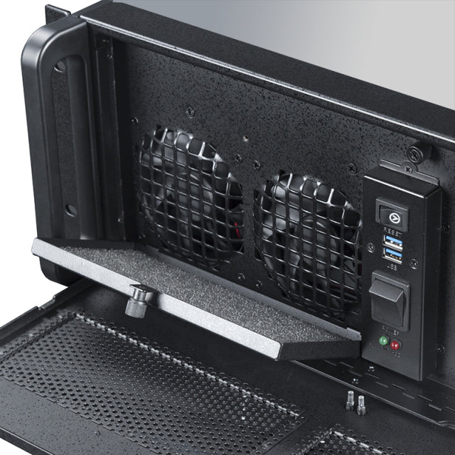 Chieftec UNC-410S-B-U3 Computer-Gehäuse Rack Schwarz 400 W