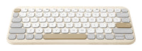 ASUS Marshmallow Keyboard KW100 Tastatur Haus Bluetooth QWERTZ Deutsch Beige, Grau, Weiß