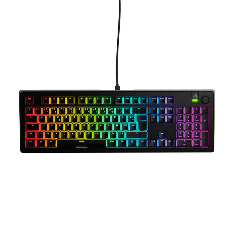 Glorious Gaming GMMK 3 100% Prebuilt Tastatur USB QWERTY US Englisch Schwarz