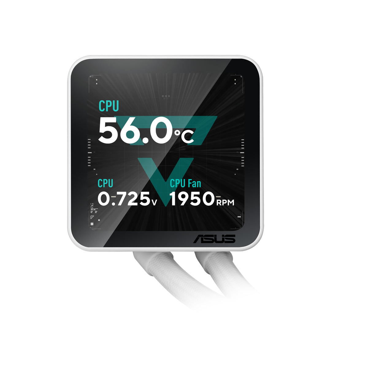 ASUS PRIME LC II 360 ARGB LCD WHT Refroidisseur de processeur liquide tout-en-un 12 cm Blanc 1 pièce(s)