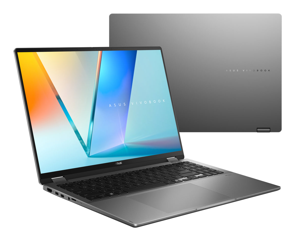 ASUS Vivobook 16 Flip TP3607AA-SI030W Intel Core Ultra 7 355 Hybrid (2-in-1) 40,6 cm (16") Touchscreen WUXGA 16 GB LPDDR5x-SDRAM 512 GB SSD Wi-Fi 7 (802.11be) Windows 11 Home Grau