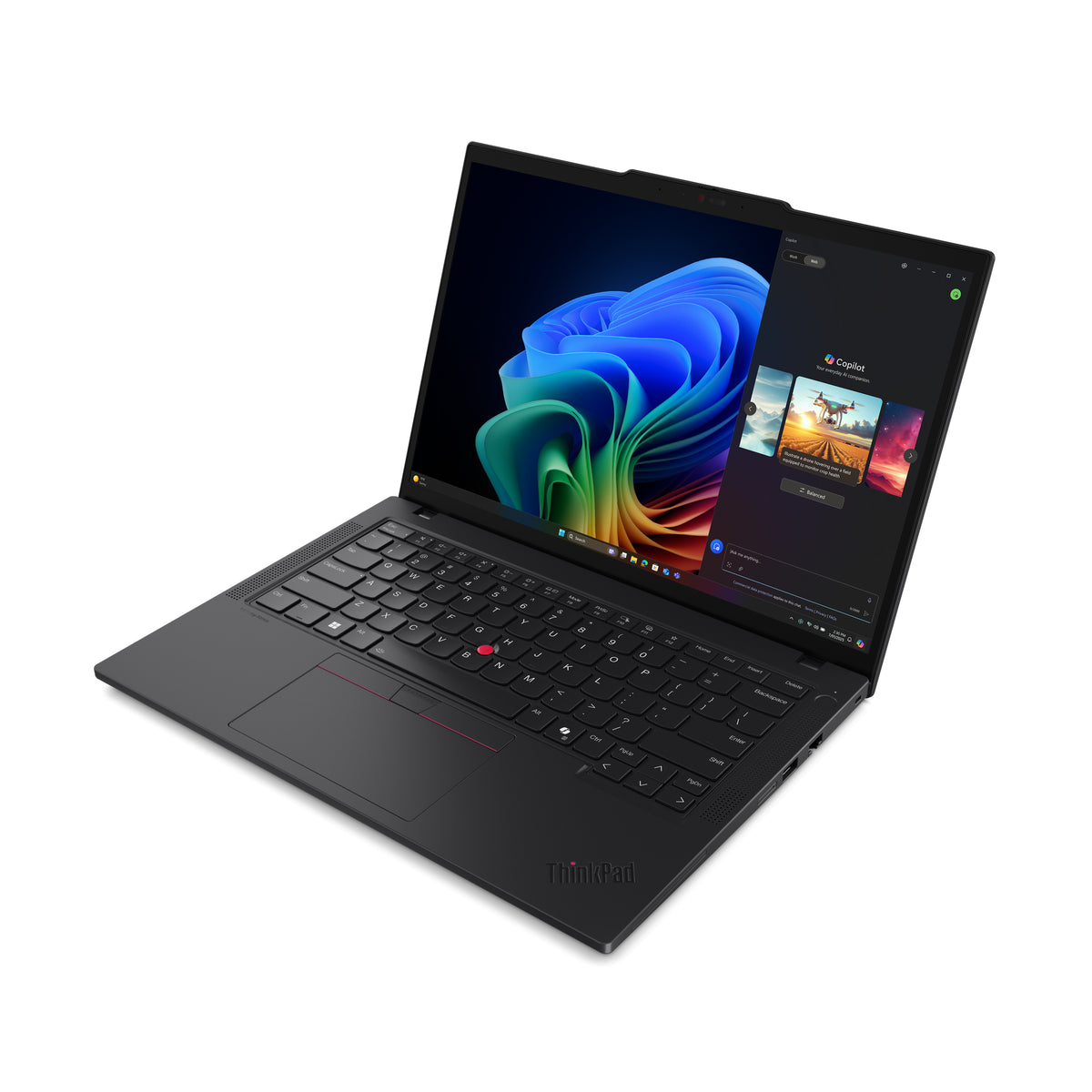 Lenovo ThinkPad T14 Gen 6 (AMD) Copilot+ PC AMD Ryzen AI 7 350 Laptop 35,6 cm (14") WUXGA 64 GB DDR5-SDRAM 1 TB SSD Wi-Fi 7 (802.11be) Windows 11 Pro Deutsch Schwarz