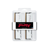 Kingston Technology FURY Beast 128 GB 5600 MT/s DDR5 CL40 DIMM (4er-Kit) White XMP