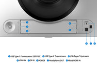 Samsung S49DG910SU Computerbildschirm 124,5 cm (49") 5120 x 1440 Pixel Dual QHD OLED Silber