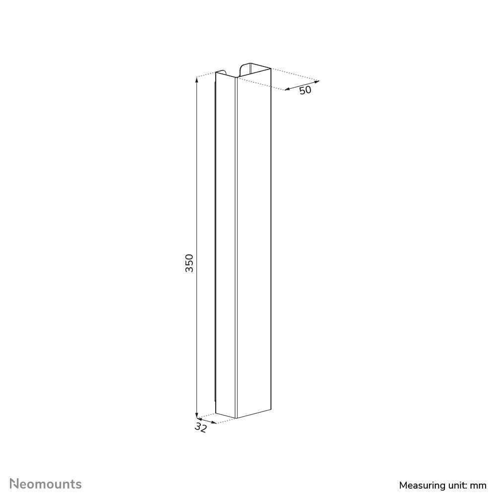 Neomounts ADS06-123WH Kabelkanal - magnetische Befestigung - universal