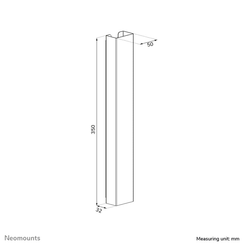 Neomounts ADS06-123WH Kabelkanal - magnetische Befestigung - universal