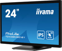 iiyama ProLite T2438MSC-B1 Computerbildschirm 60,5 cm (23.8") 1920 x 1080 Pixel Full HD LED Touchscreen Schwarz