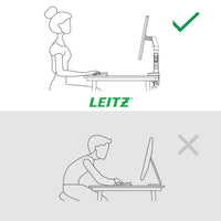 Leitz 64890085 Flachbildschirm-Tischhalterung 81,3 cm (32") Tisch/Bank Grau