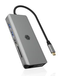 ICY BOX IB-DK4061-CPD, 12 zu 1 USB Type-C® Notebook DockingStation, 2x HDMI
