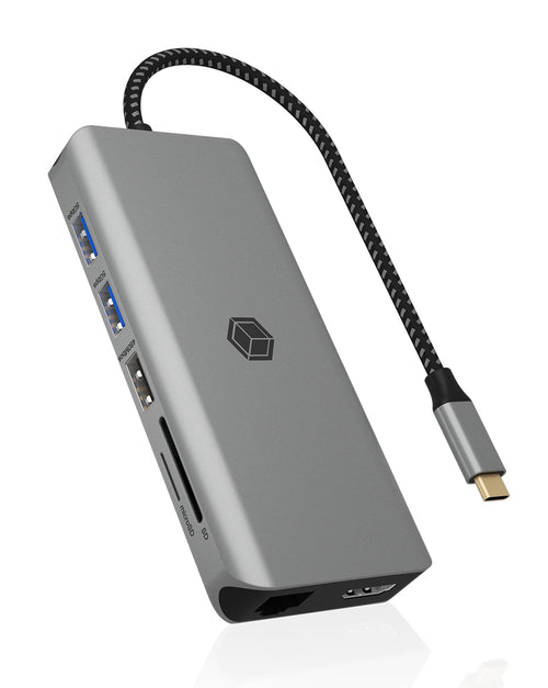 ICY BOX IB-DK4061-CPD, 12 zu 1 USB Type-C® Notebook DockingStation, 2x HDMI