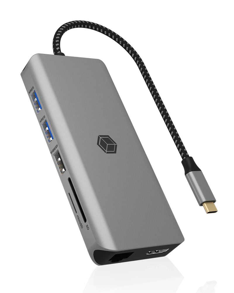 ICY BOX IB-DK4061-CPD, 12 zu 1 USB Type-C® Notebook DockingStation, 2x HDMI