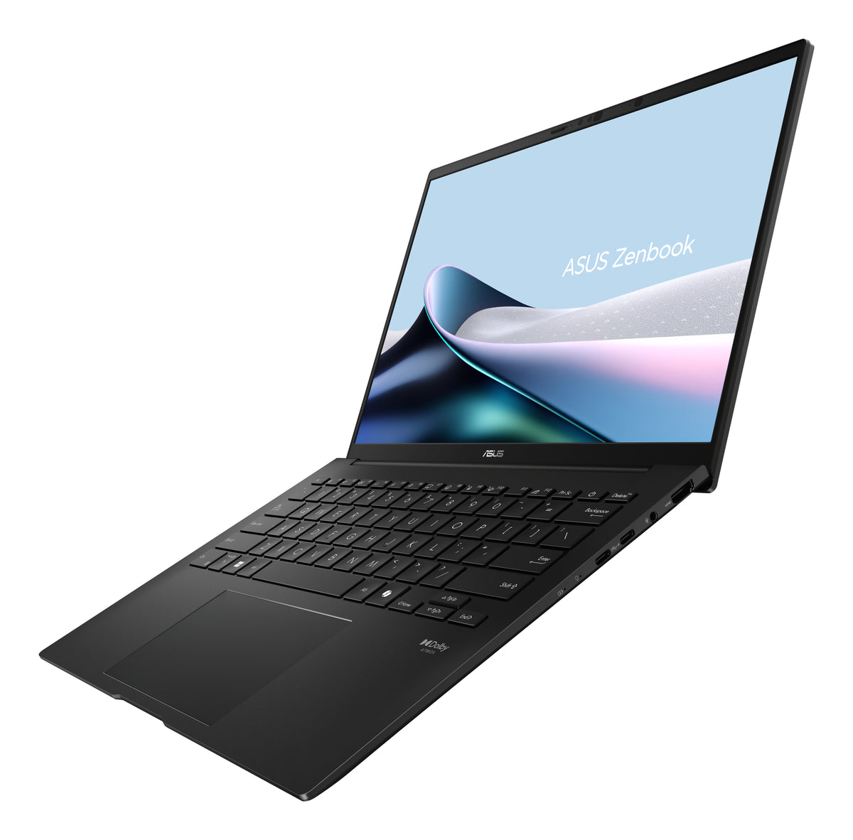 ASUS Zenbook 14 OLED UM3406GA-QD032W Copilot+ PC AMD Ryzen AI 7 445 Laptop 35,6 cm (14") WUXGA 32 GB LPDDR5x-SDRAM 1 TB SSD Wi-Fi 6E (802.11ax) Windows 11 Home Schwarz