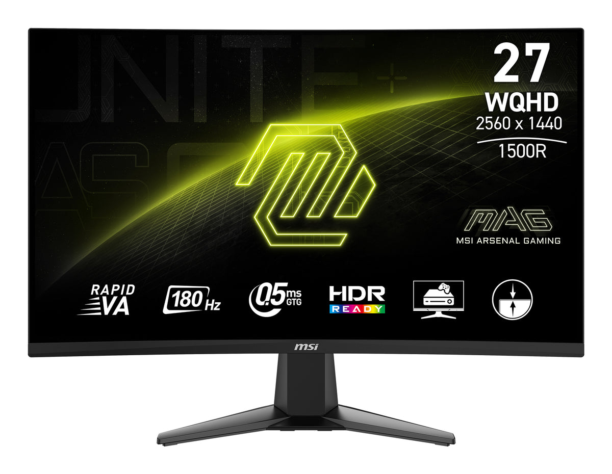 MSI MAG 27CQ6F Computerbildschirm 68,6 cm (27") 2560 x 1440 Pixel Quad HD LCD Schwarz