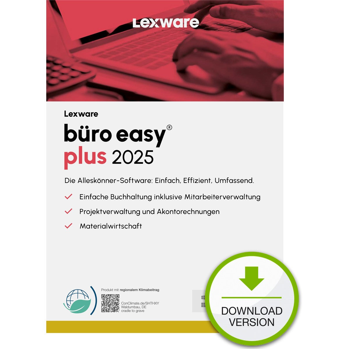 Lexware Büro Easy Plus 2025 - 1 Device. 1 Year - ESD-DownloadESD