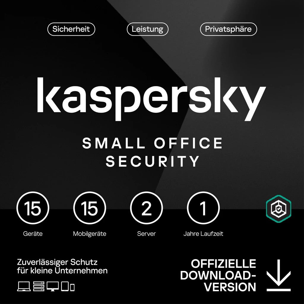 Kaspersky Small Office Security - 15 User. 1 Year - Base - ESD-DownloadESD