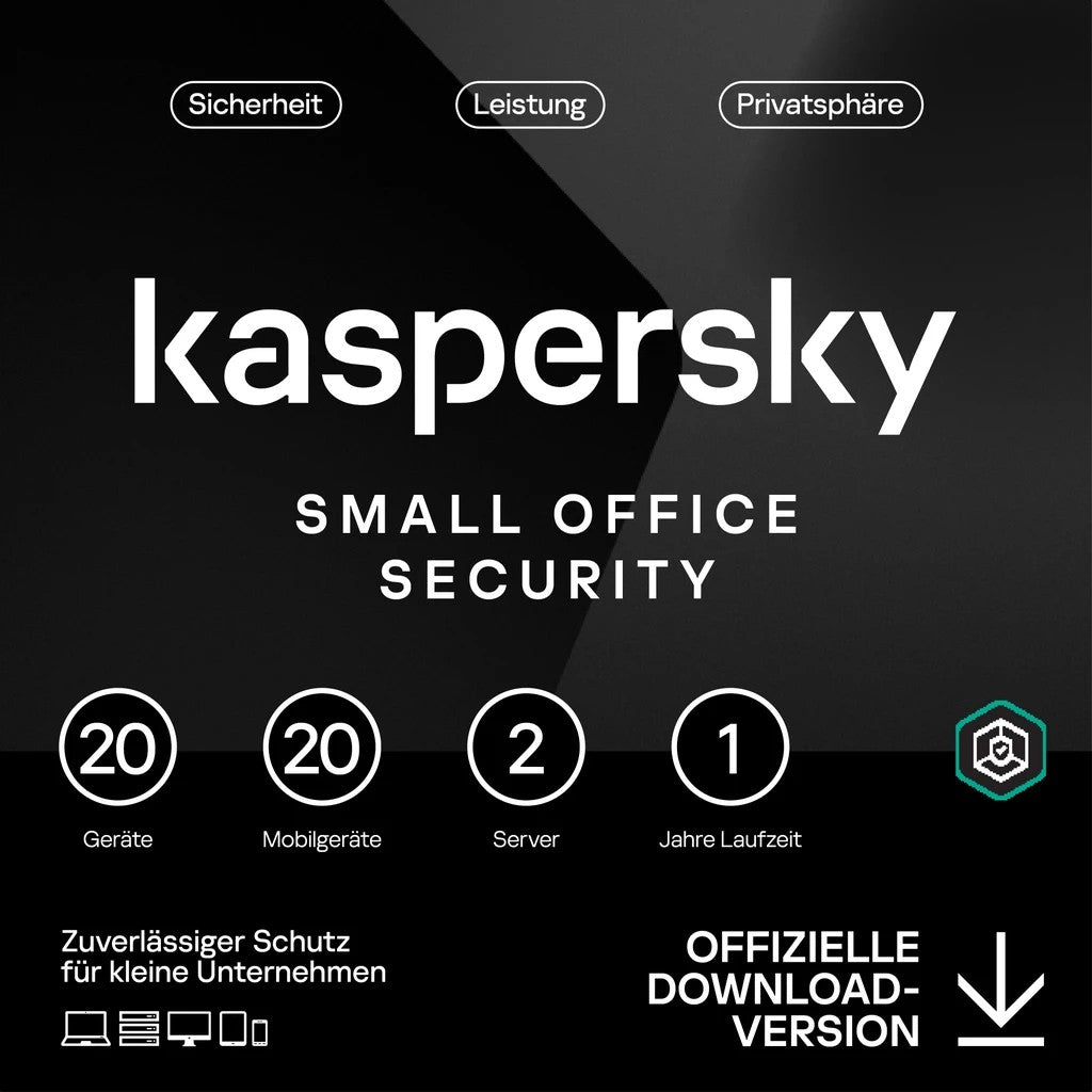 Kaspersky Small Office Security - 20 User. 1 Year - Base - ESD-DownloadESD