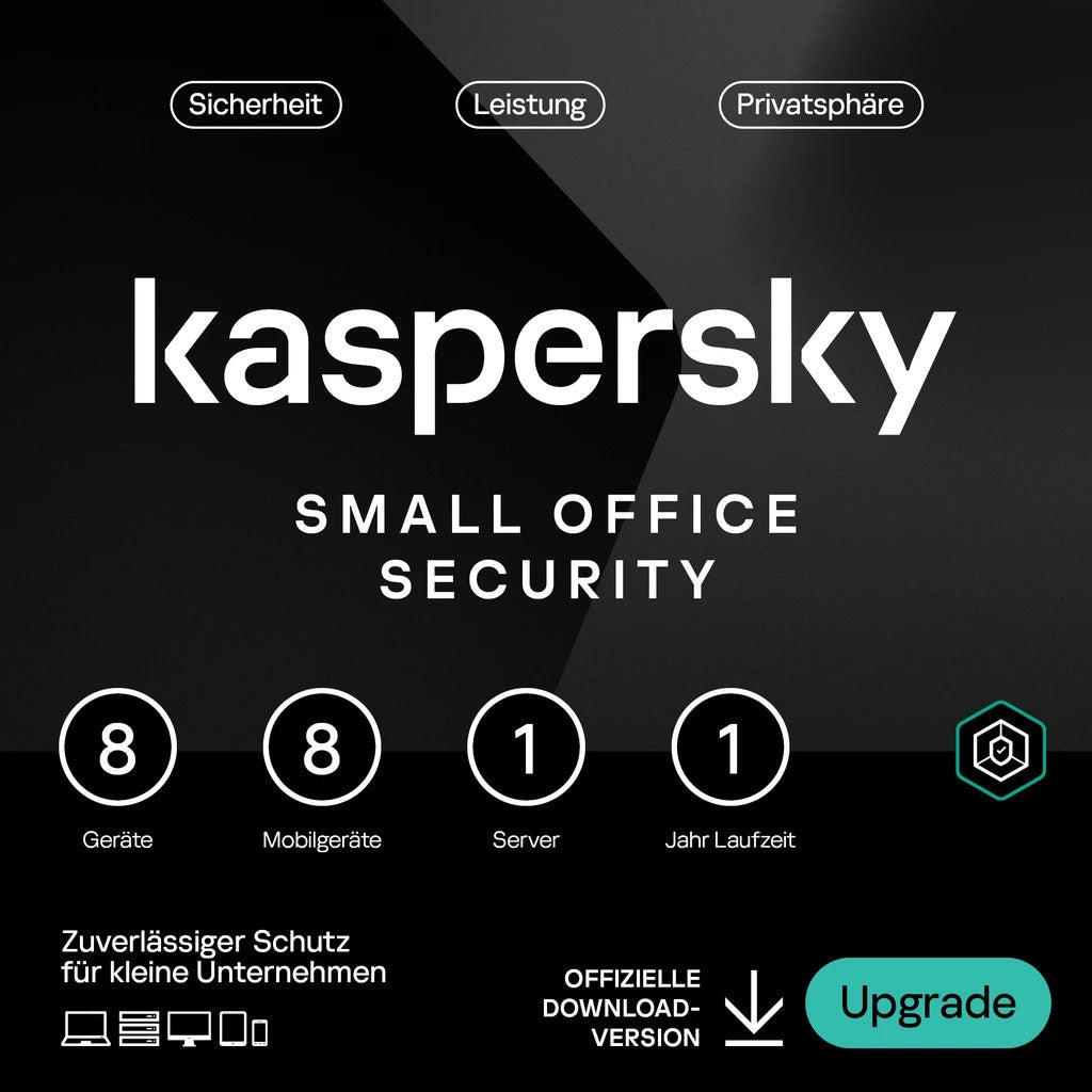 Kaspersky Small Office Security - 8 User. 1 Year - Renewal - ESD-DownloadESD