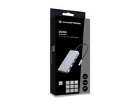 Conceptronic DONN20G 10-in-1 USB 3.2 Gen 1 Dockingstation, HDMI, VGA, USB-A 5Gbps, USB-C 5Gbps, SD, TF/MicroSD, Audio, GbE LAN, 100W USB PD