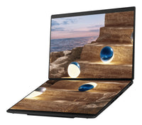 ASUS Zenbook Duo UX8407AA-SN749W Copilot+ PC Intel Core Ultra 9 386H Hybrid (2-in-1) 35,6 cm (14") Touchscreen 3K 32 GB LPDDR5x-SDRAM 1 TB SSD Wi-Fi 7 (802.11be) Windows 11 Home Grau