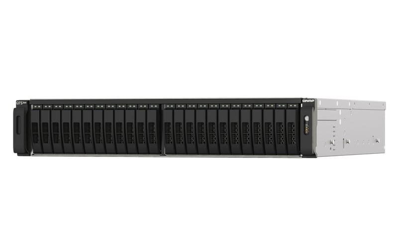 QNAP TS-h2490FU NAS Rack (2U) EPYC 7302P 256 GB DDR4 0 TB QuTS hero Schwarz, Grau
