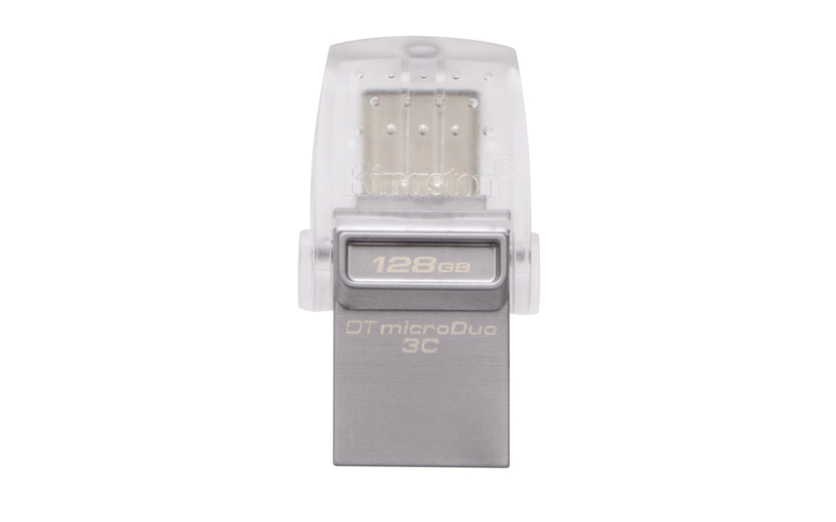 Kingston Technology DataTraveler microDuo 3C 128GB USB-Stick USB Type-A / USB Type-C 3.2 Gen 1 (3.1 Gen 1) Silber