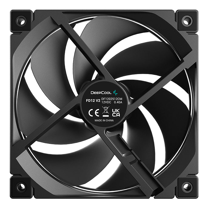 DeepCool FD12 V2 Computergehäuse Ventilator 12 cm Schwarz 4 Stück(e)