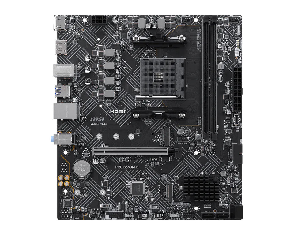 MSI PRO B550M-B Motherboard AMD B550 Sockel AM4 micro ATX