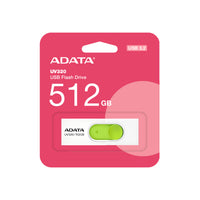 ADATA UV320 USB-Stick 512 GB USB Typ-A 3.2 Gen 1 (3.1 Gen 1) Grün, Weiß