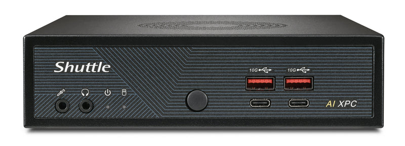Shuttle Slim AI PC DN11H5 Intel Core Ultra 5 125H, Intel Arc graphics, 2xHDMI, 2x DP, 4x 2.5Gbit LAN, VESA, 24/7 Dauerbetrieb