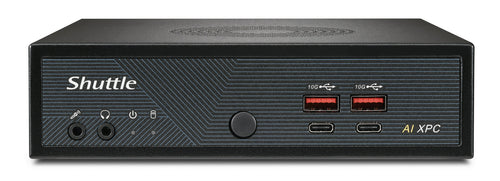 Shuttle Slim AI PC DN11H9 Intel Core Ultra 9 185H, Intel Arc graphics, 2xHDMI, 2x DP, 4x 2.5Gbit LAN, VESA, 24/7 Dauerbetrieb