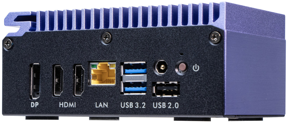 Shuttle Edge PC SPCEL12 , Intel Celeron J6412 , 2x HDMI, 1x DP, 2x 2.5G LAN, 1x DDR4, 1x Micro SD card reader, 1x Nano SIM slot, 3x USB, 2x M.2 (SATA), 12-20V , 24/7 Dauerbetrieb, lüfterlos, inkl. VESA Befestigung