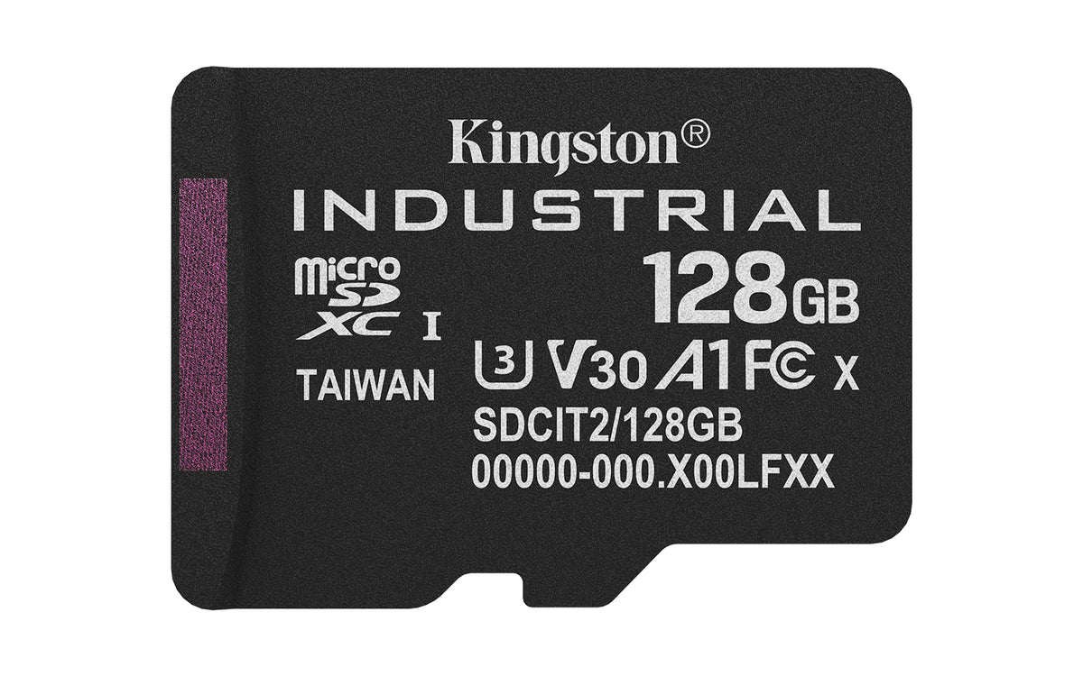 Kingston Technology 128GB microSDXC Industrial C10 A1 pSLC Karte Einzelpackung ohne Adapter